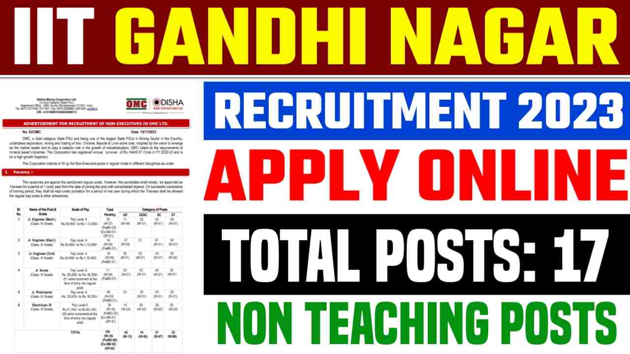 IIT Gandhi Nagar Recruitment 2023