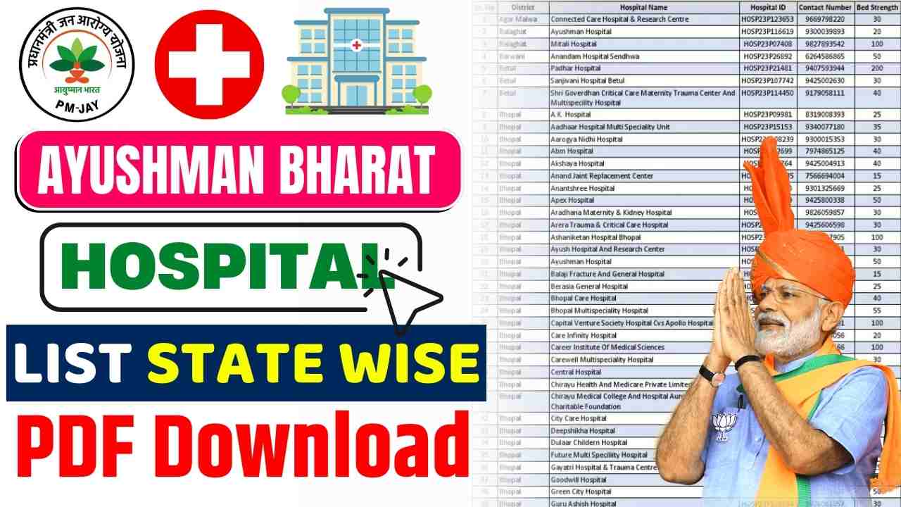 Ayushman Bharat Hospital List State wise