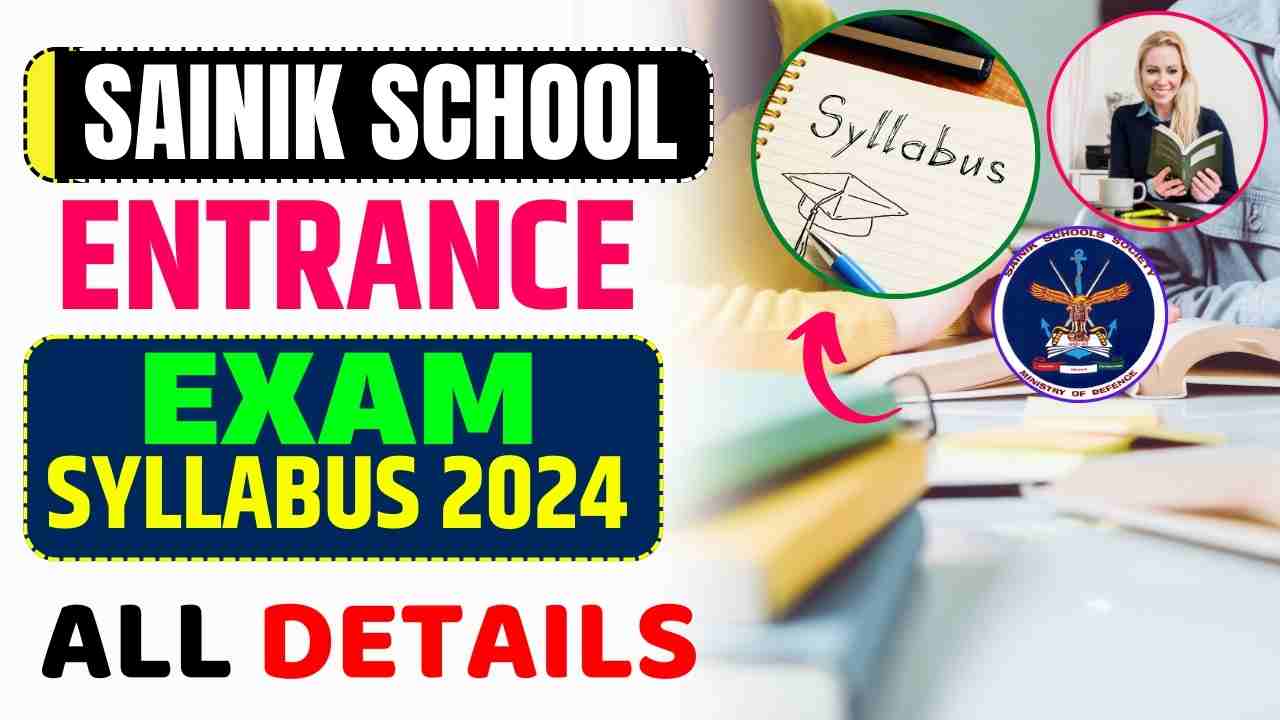 Sainik School Entrance Exam Syllabus 2024