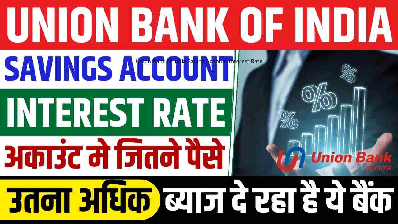 Union Bank of India Saving Account Interest Rate
