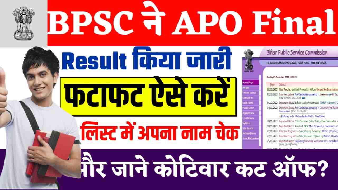 BPSC APO Final Result