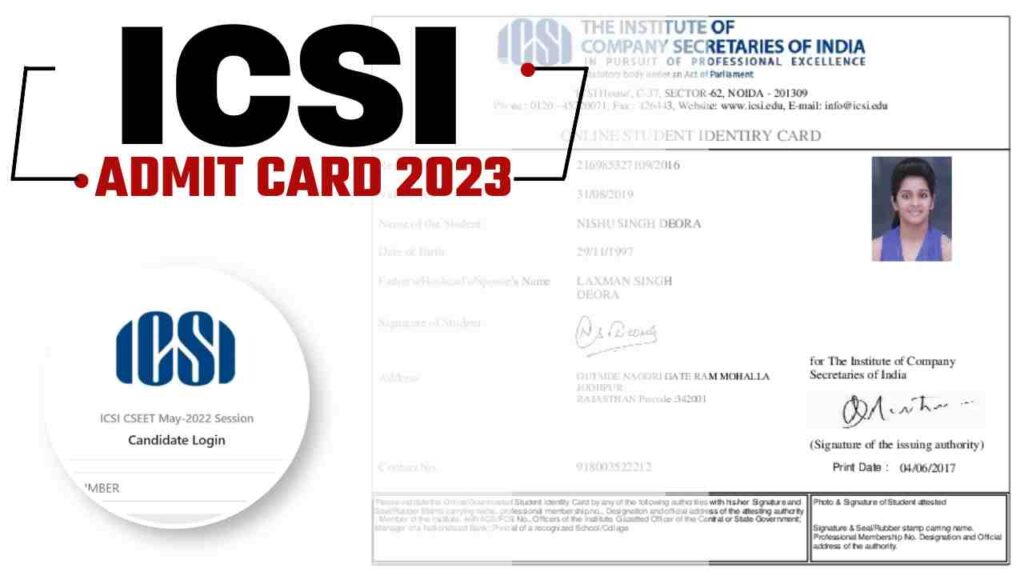 ICSI Admit Card 2023