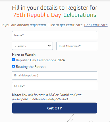 Republic Day Certificate 2024