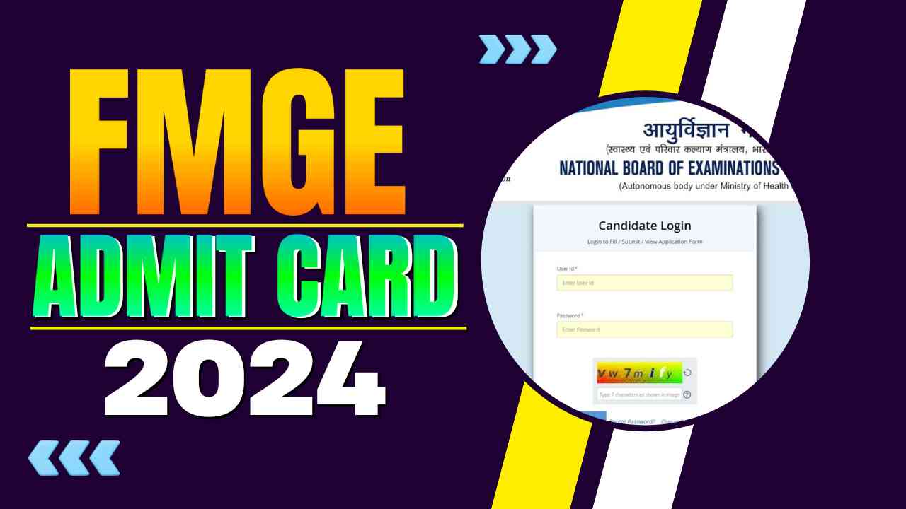 FMGE ADMIT CARD 2024