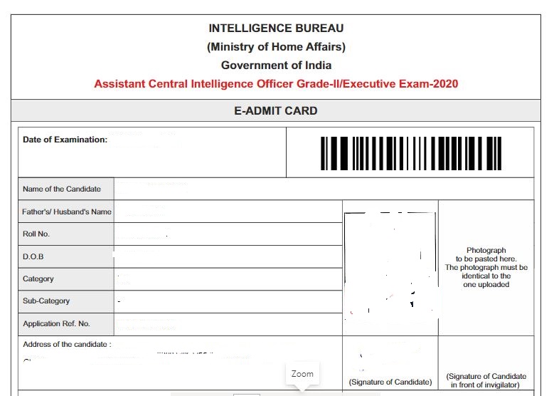 IB ACIO Admit Card 2024 Download (Released) IB ACIO Hall Ticket For