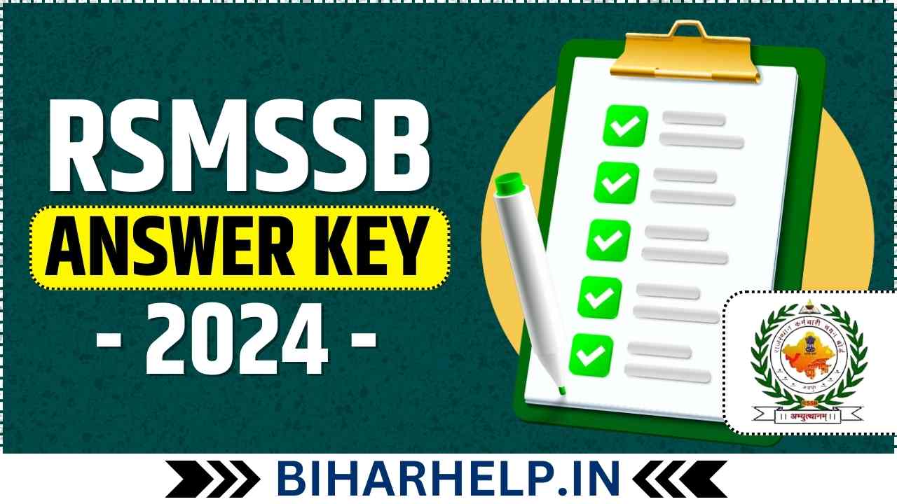 RSMSSB Answer Key 2024