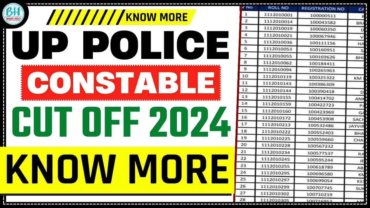 UP POLICE CONSTABLE CUT OFF 2024