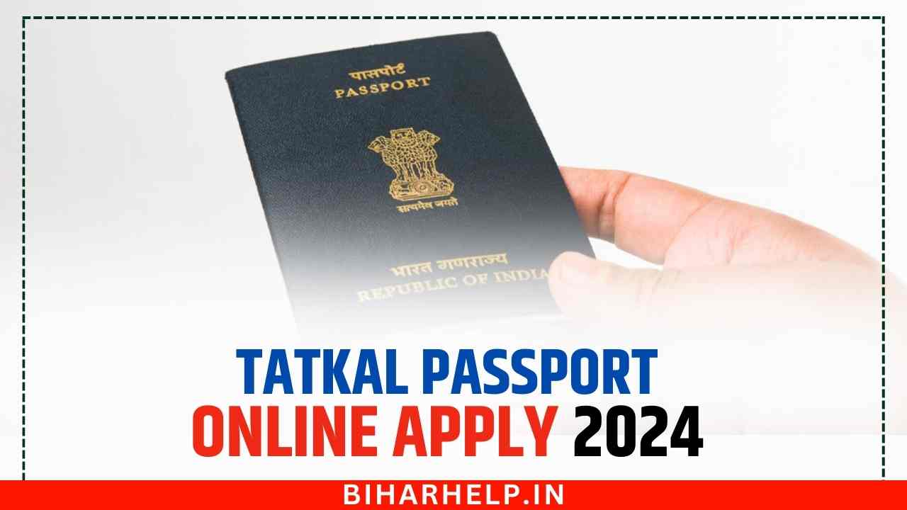 tatkal passport online apply 2024