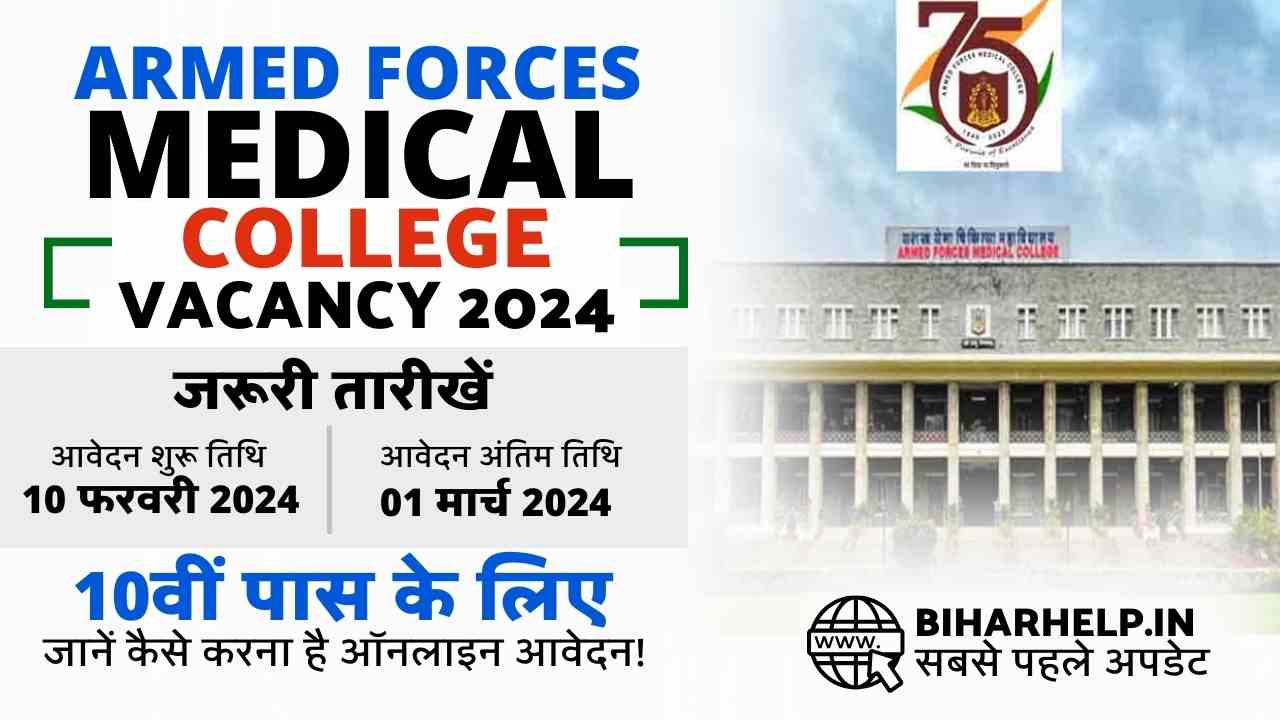 ARMED FORCES MEDICAL COLLEGE VACANCY 2024