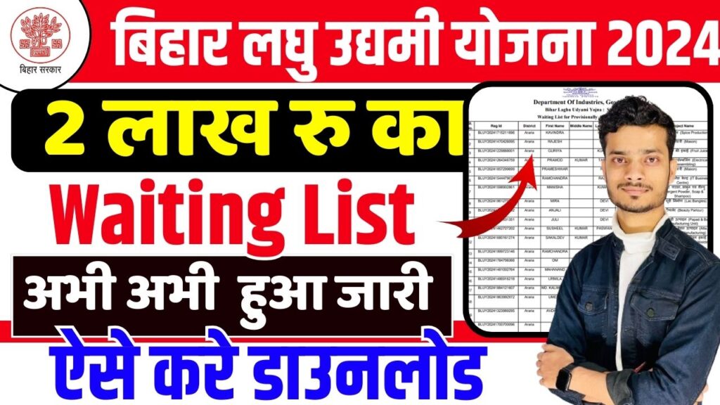 Bihar Laghu Udyami Yojana Waiting List 2024 Download Link (Released ...