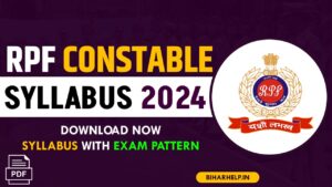 RPF Constable Syllabus 2024 PDF Download In Hindi - Subject Wise ...