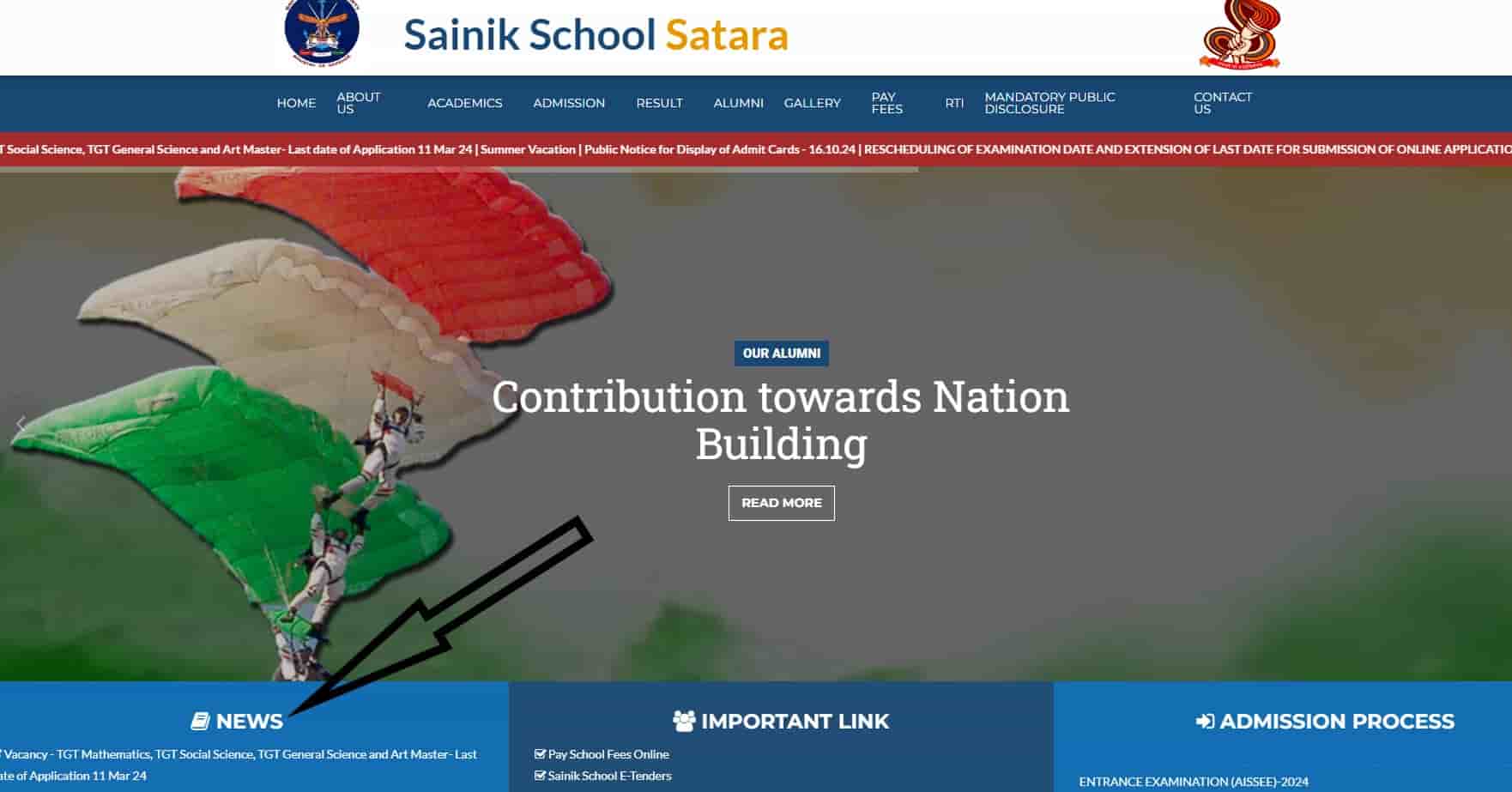 Sainik School Satara Recruitment 2024 Notification - Application Apply ...