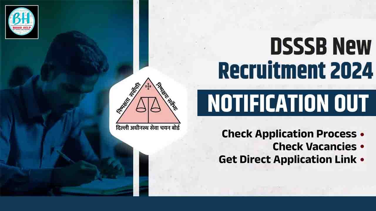 DSSSB New Recruitment 2024