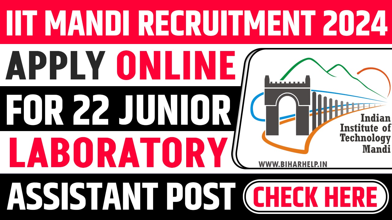 IIT Mandi Recruitment 2024
