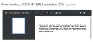 UPSC CSE Prelims 2024 Exam Postponed