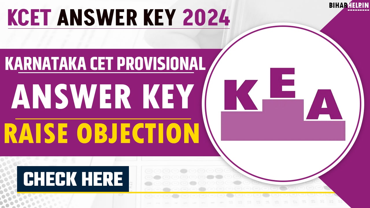 KCET Answer Key 2024