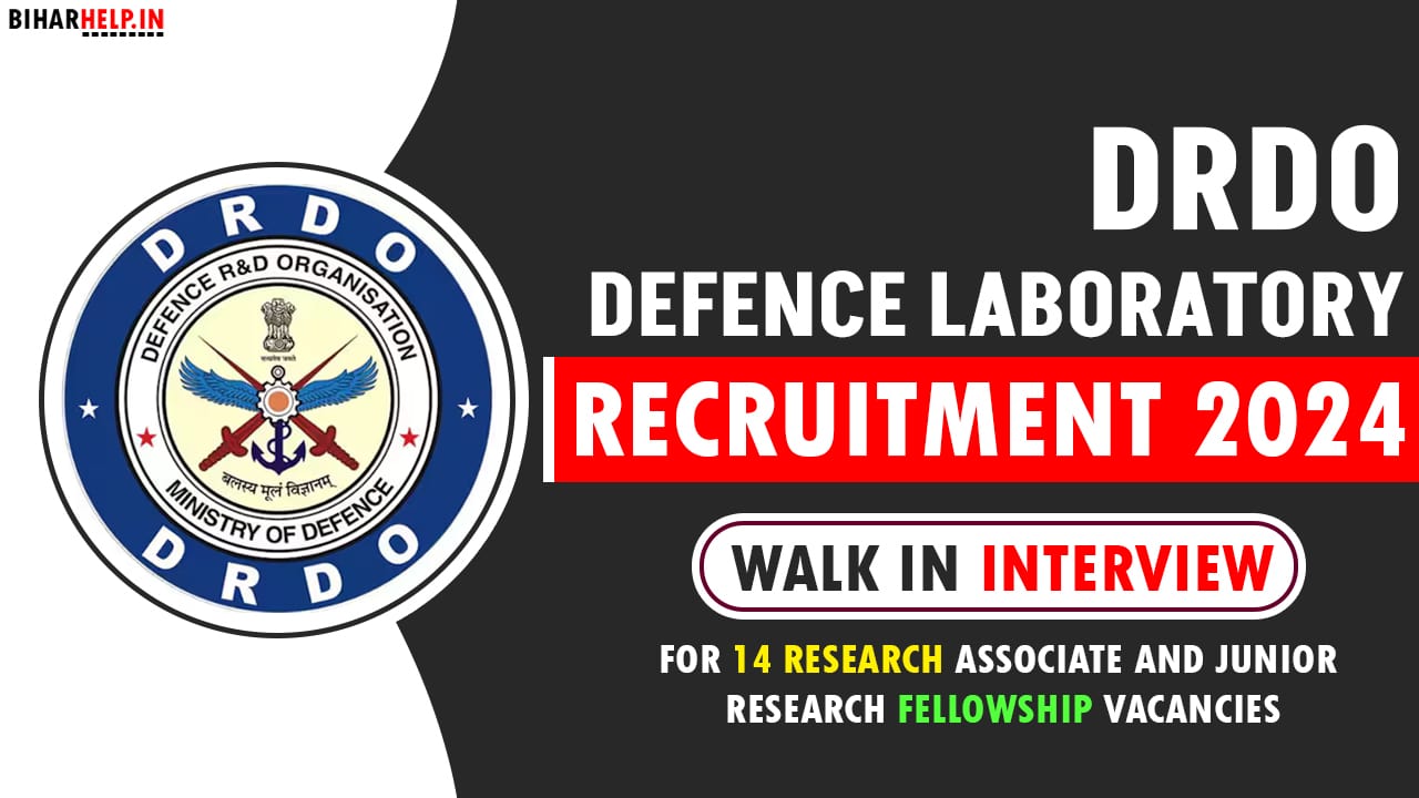 DRDO Defence Laboratory Recruitment 2024