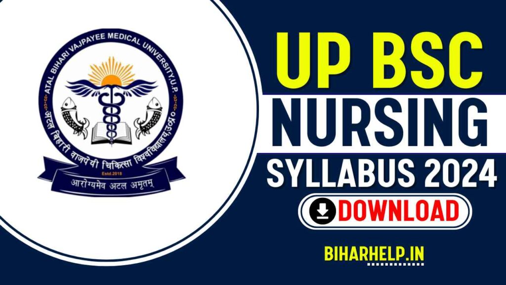 UP BSc Nursing Syllabus 2024 - ABVMU B.Sc Nursing Entrance Exam ...