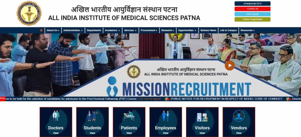 AIIMS Patna Vacancy 2024 Walk In Interview For 44 Senior Resident Post