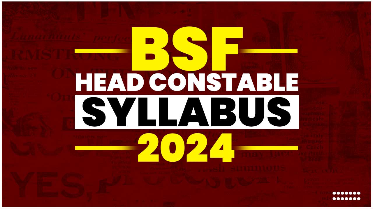 BSF HC Ministerial Syllabus 2024