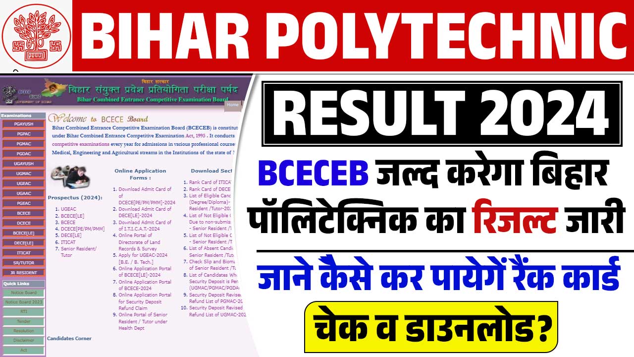 Bihar Polytechnic Result 2024