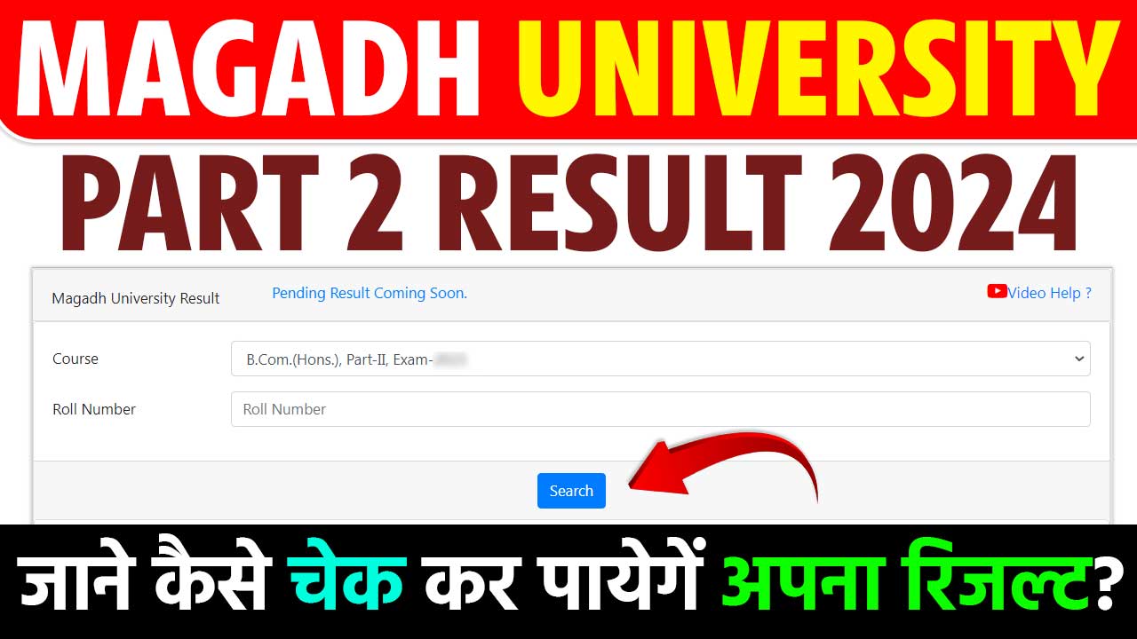 Magadh University Part 2 Result 2024