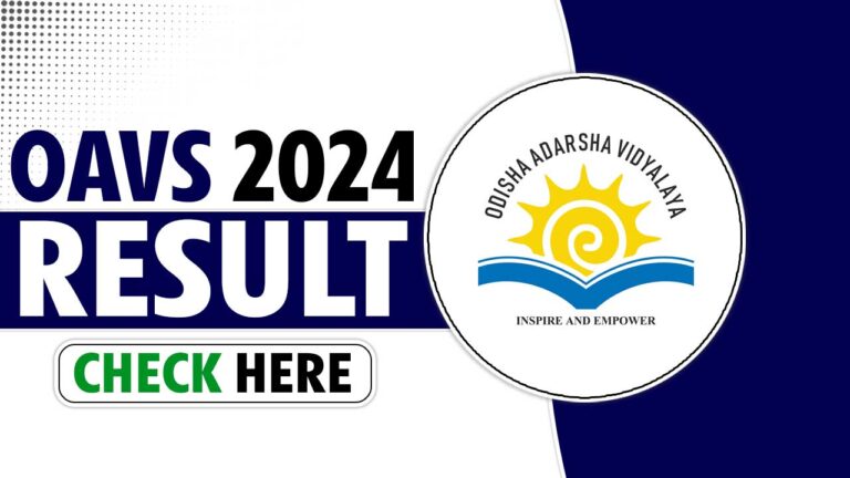 OAVS Result 2024 OUT - Check Now Results For PGT/ TGT & Posts ...