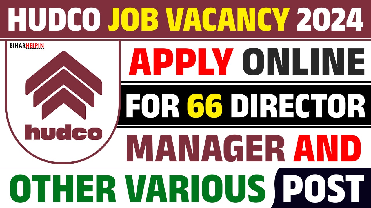 HUDCO Job Vacancy 2024