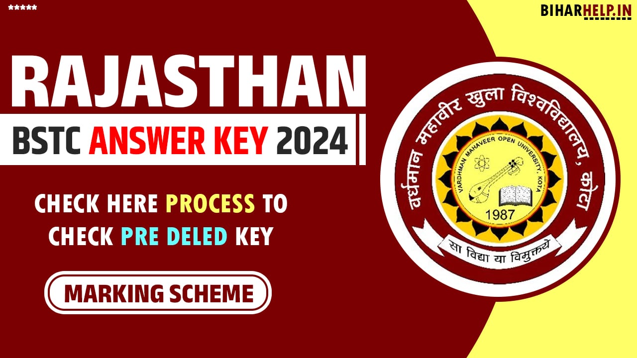 Rajasthan BSTC Answer Key 2024