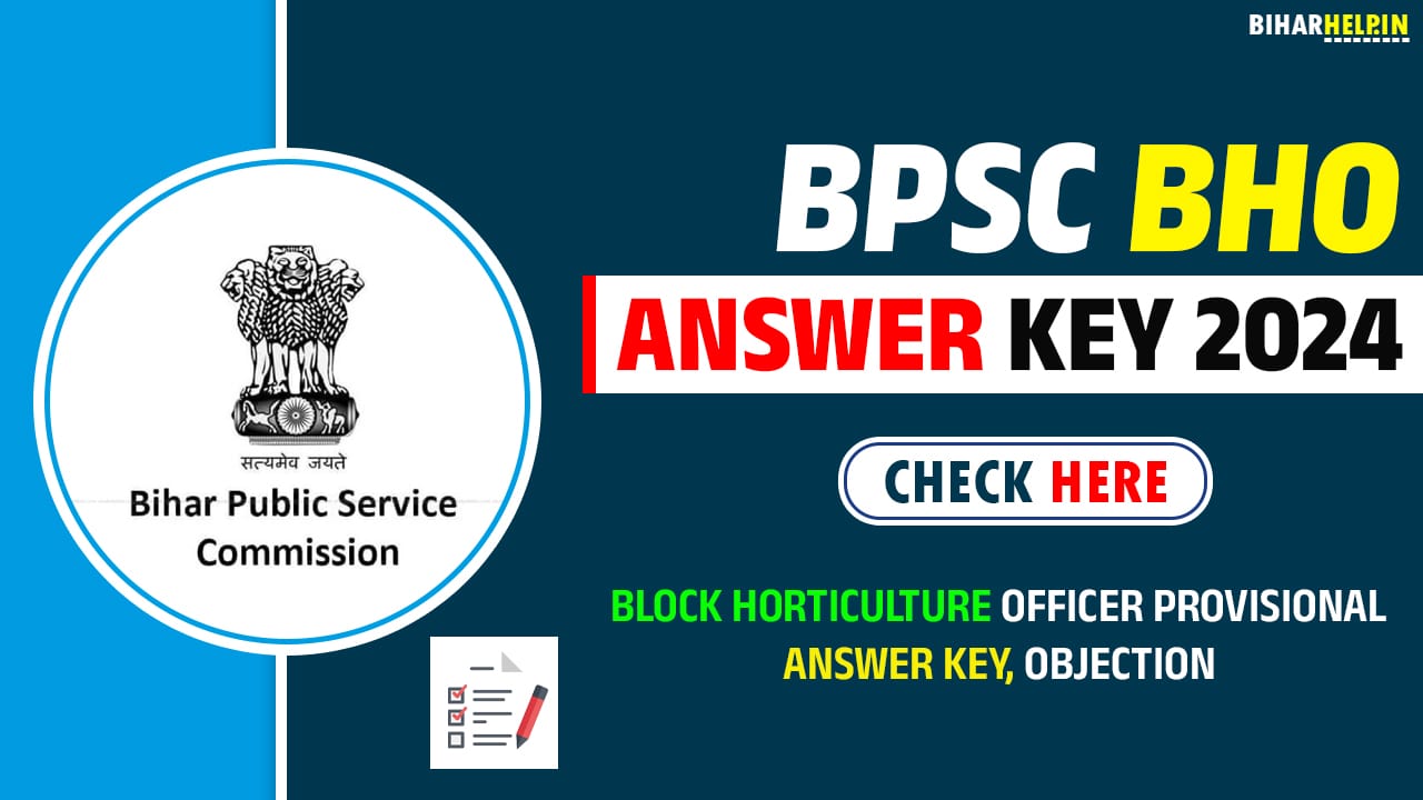 BPSC BHO Answer Key 2024