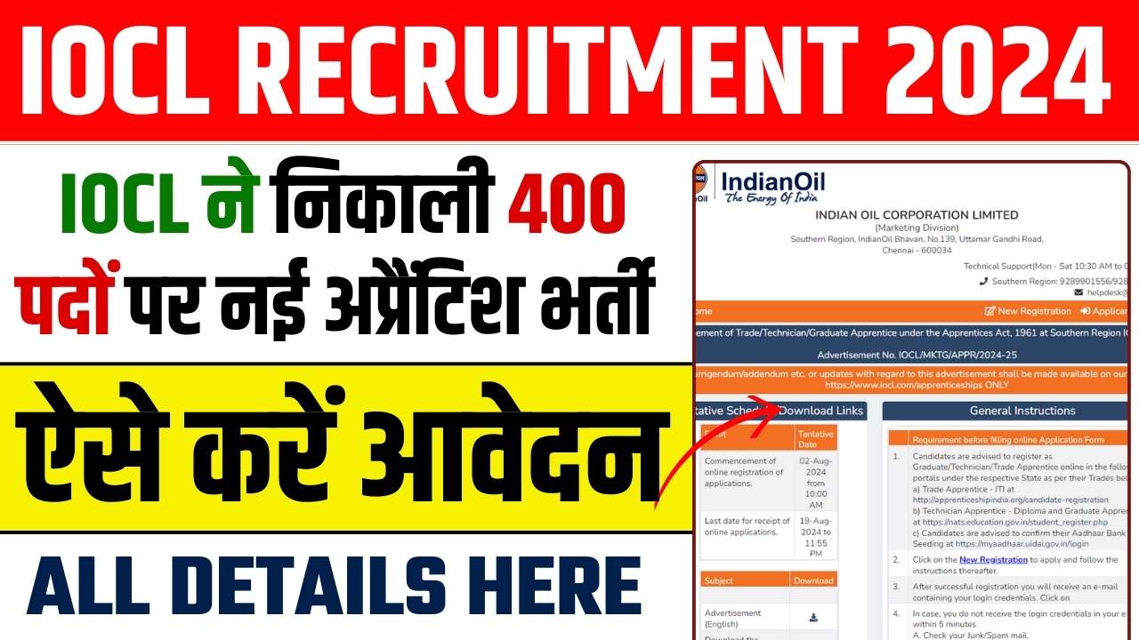 IOCL RECRUITMENT 2024