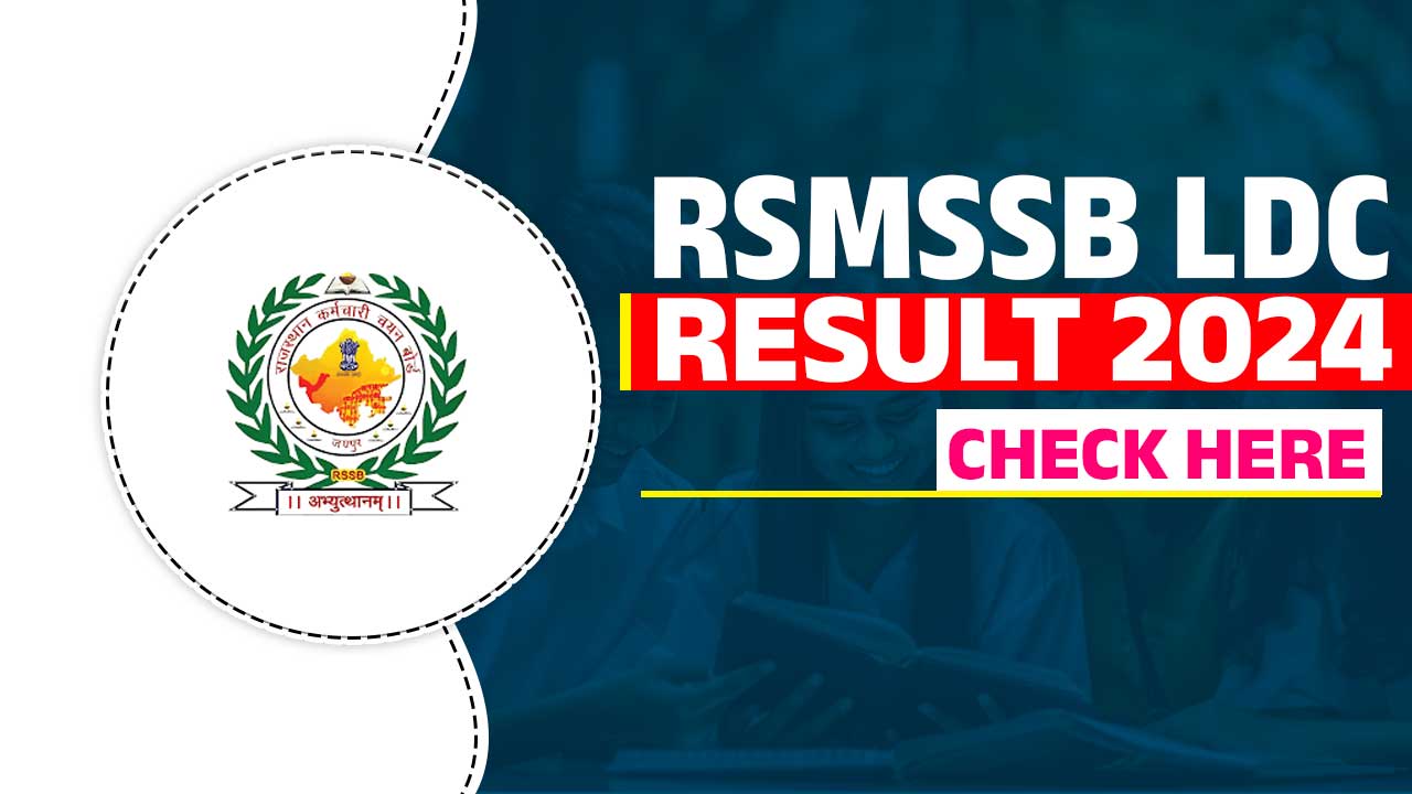 RSMSSB LDC RESULT 2024