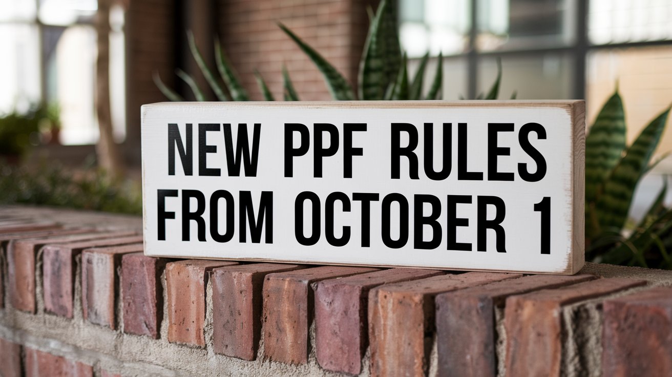 NEW PPF RULES FROM OCTOBER 1