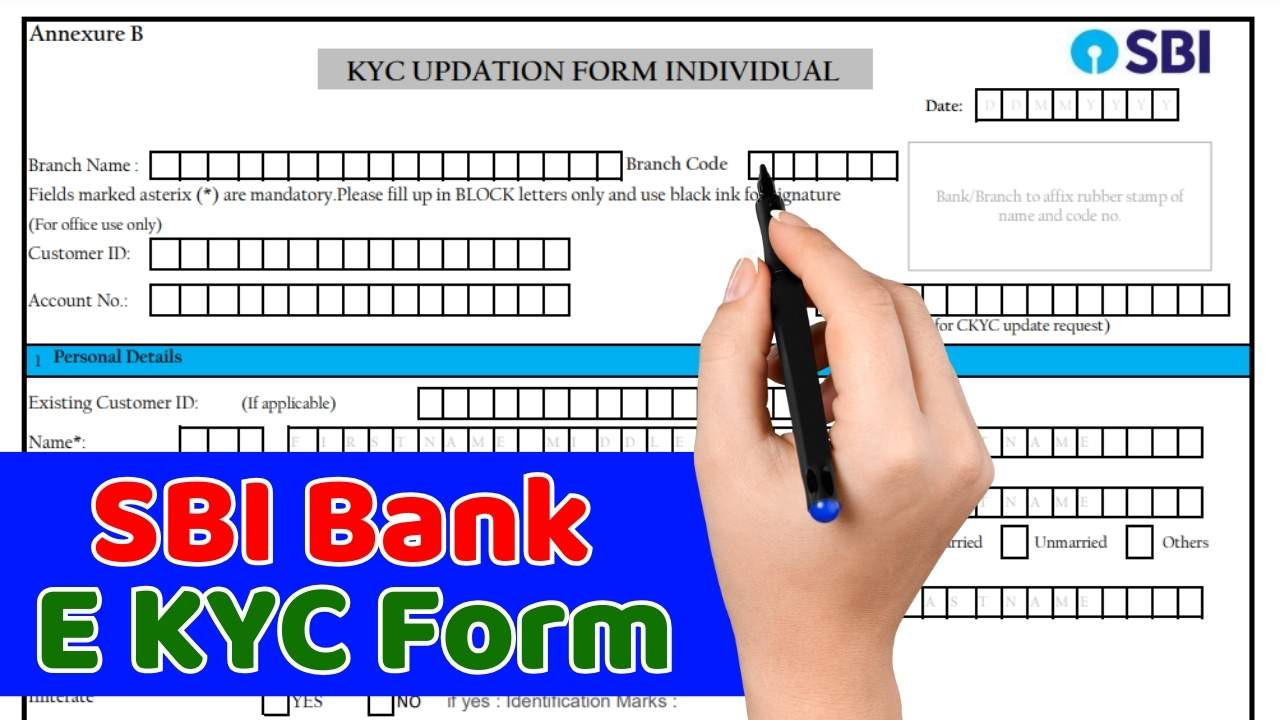 SBI Bank E KYC Form