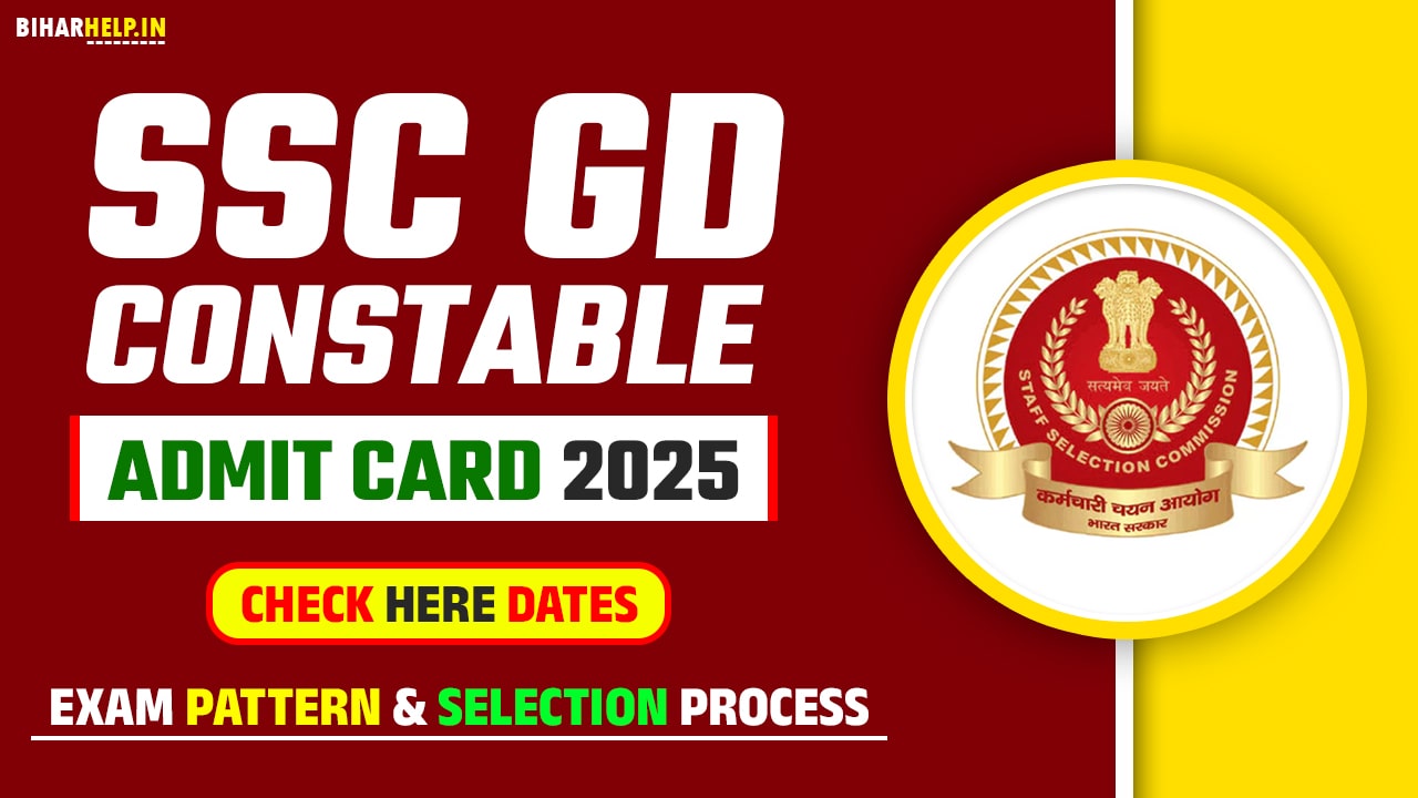 SSC GD Constable Admit Card 2025