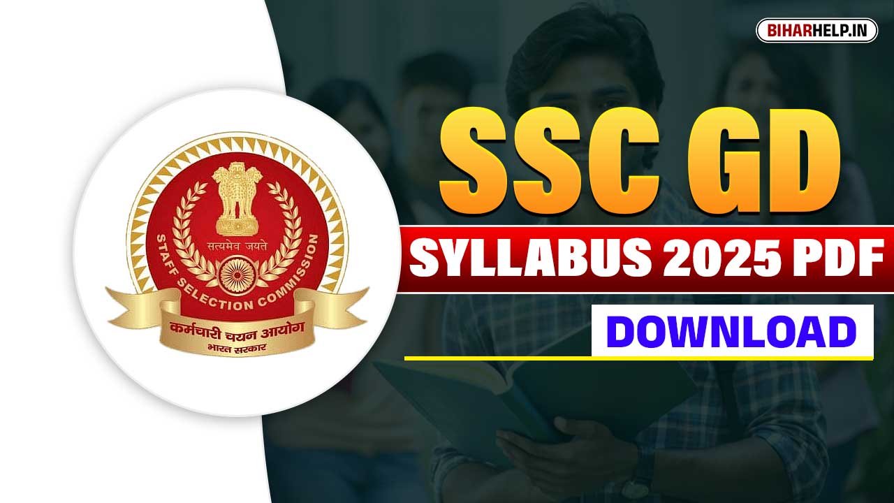 SSC GD SYLLABUS 2025 PDF DOWNLOAD