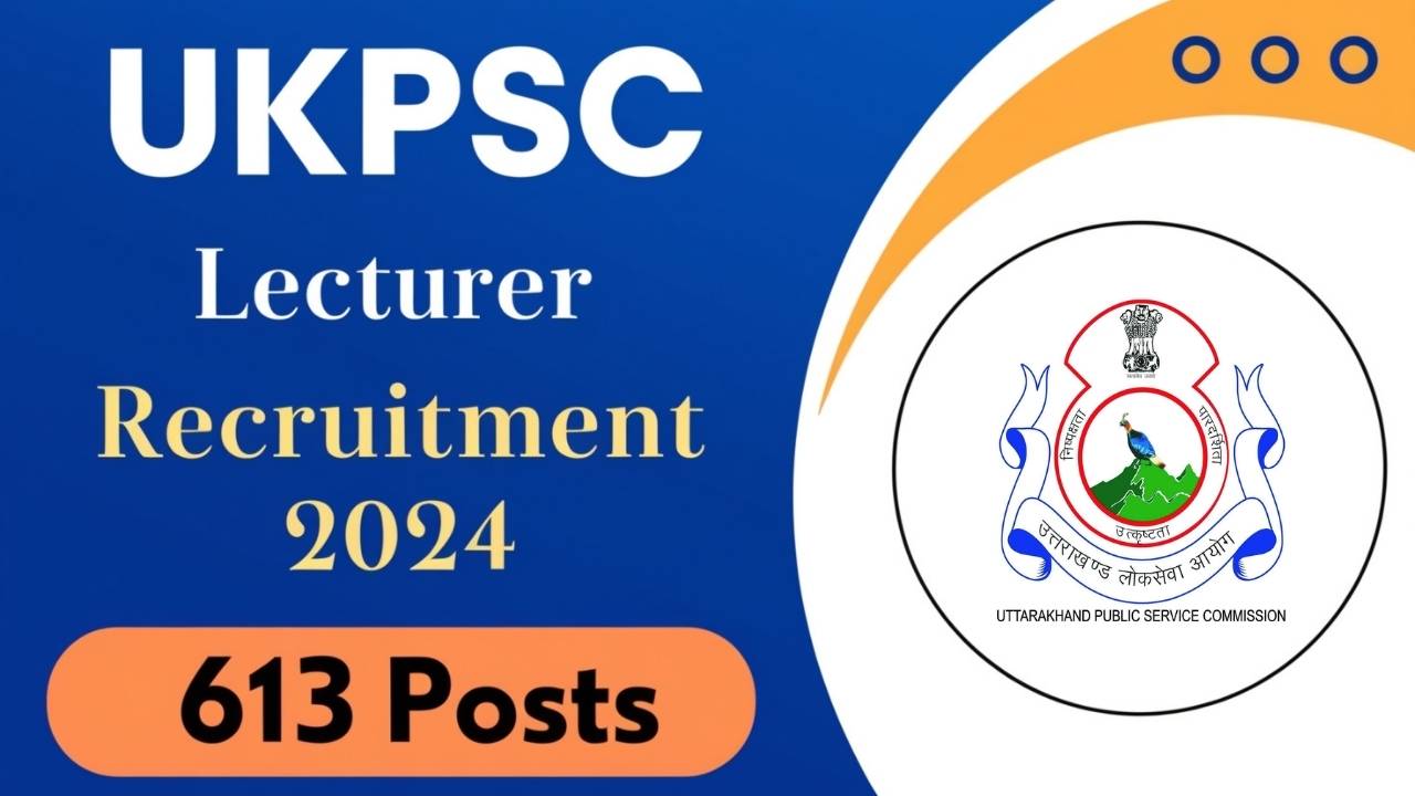 UKPSC Lecturer Recruitment 2024