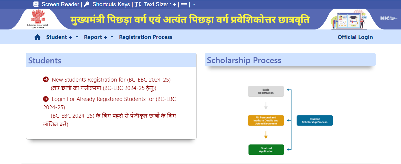 Bihar Post Matric Scholarship 2024-25