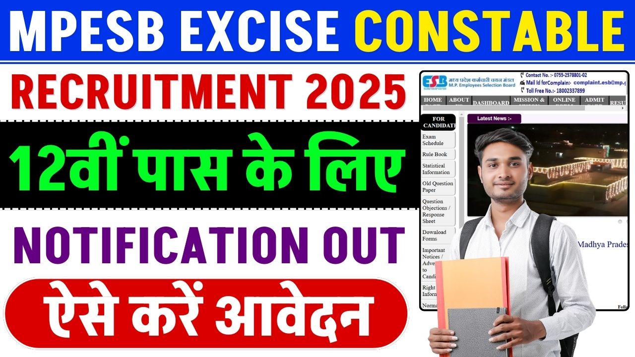 MPESB Excise Constable Recruitment 2025