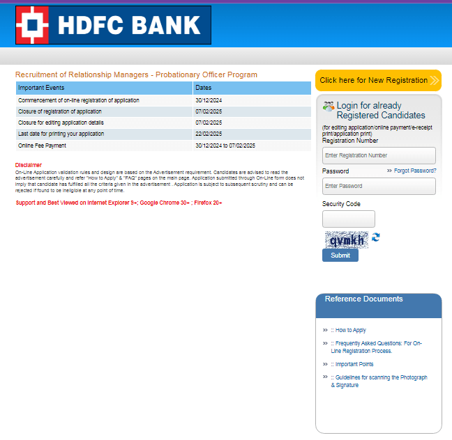 HDFC Bank PO Recruitment 2025