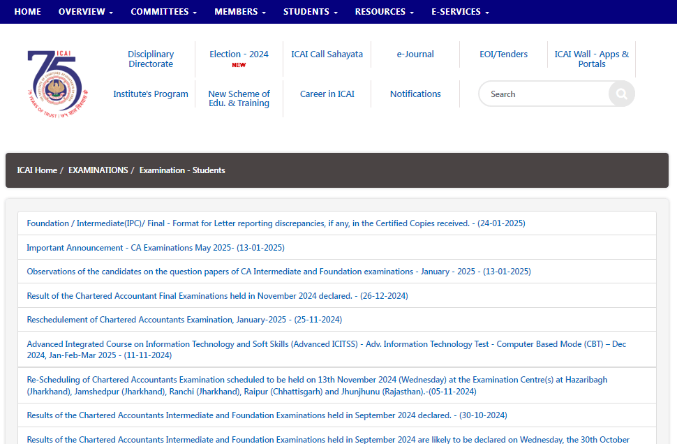 CA Foundation Result Jan 2025