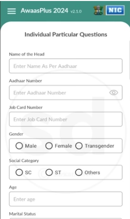 PM Awas Yojana Self Survey 