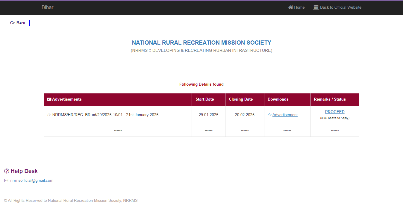 NRRMS Recruitment 2025