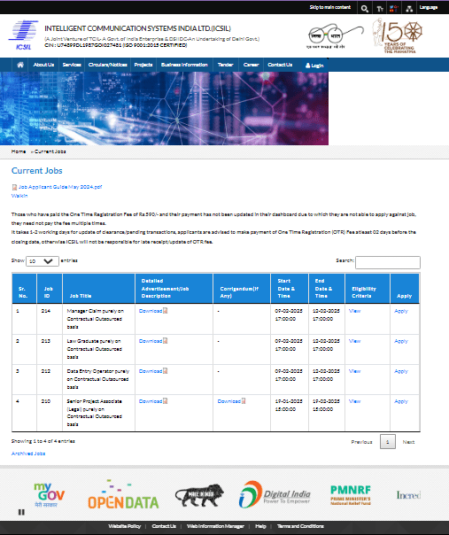 Delhi ICSIL Recruitment 2025