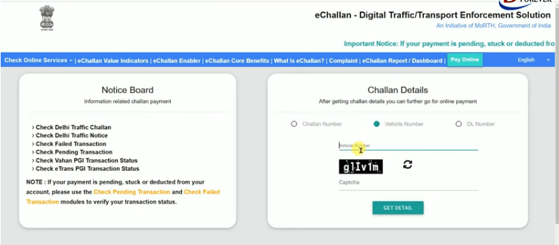 Traffic Challan Kaise Jama Kare