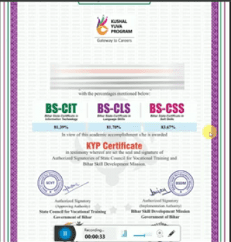 KYP Certificate Download