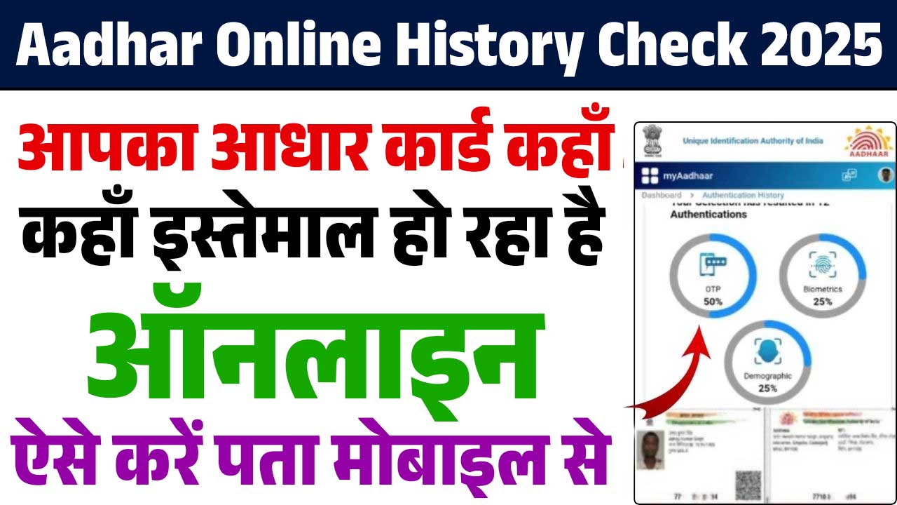 Aadhar Online History Check 2025