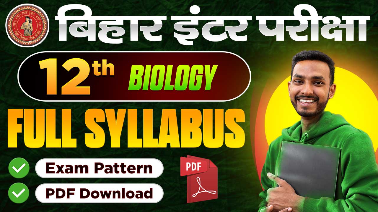 Bihar Board 12th Biology Syllabus 2025-26