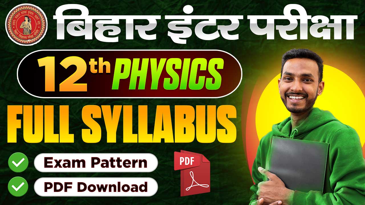 Bihar Board 12th Physics Syllabus 2025-26