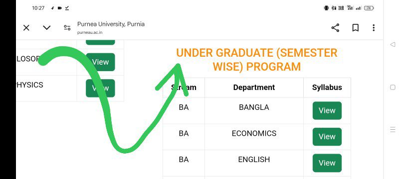 Purnia University UG Syllabus 2024-28